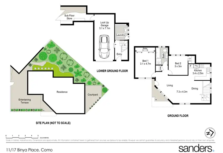 Floorplan of Homely villa listing, 11/17 Binya Place, Como NSW 2226