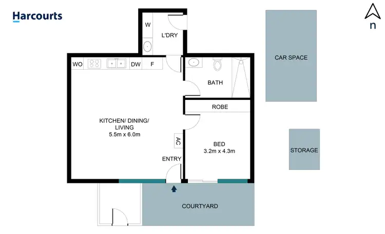 Floorplan of Homely apartment listing, 3/19 Throsby Street, Wickham NSW 2293