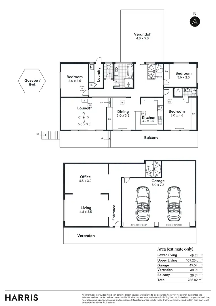Floorplan of Homely house listing, 20 Beadnell Crescent, Bridgewater SA 5155