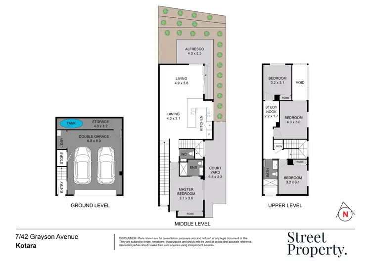 Floorplan of Homely townhouse listing, 7/42 Grayson Avenue, Kotara NSW 2289