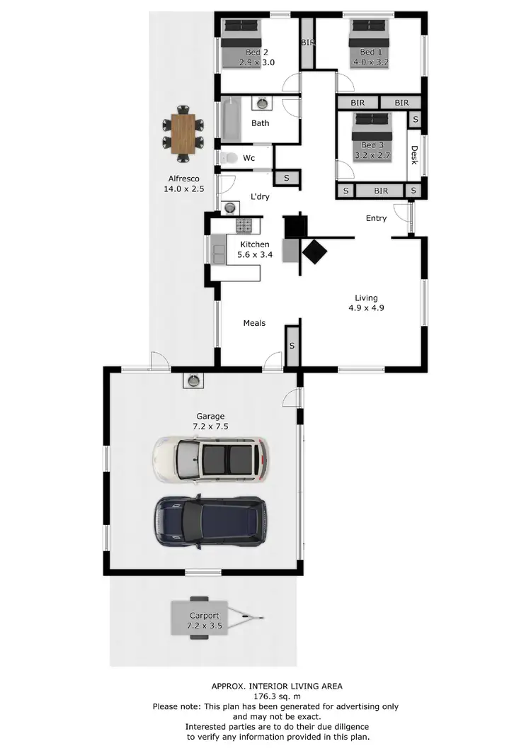 Floorplan of Homely house listing, 2 Fletcher Court, Yackandandah VIC 3749
