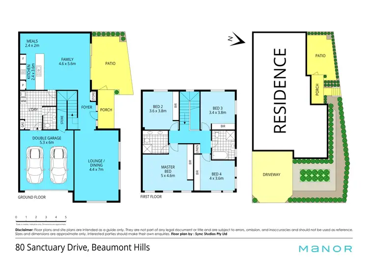 Floorplan of Homely house listing, 80 Sanctuary Drive, Beaumont Hills NSW 2155