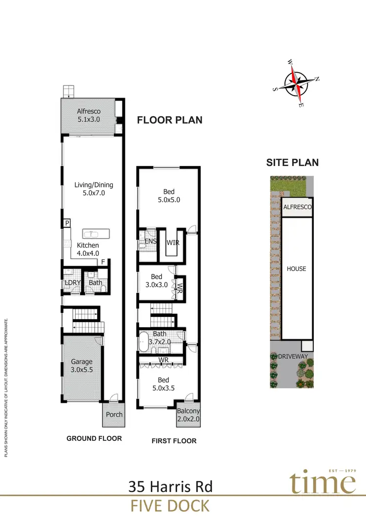Floorplan of Homely semi-detached listing, 35 Harris Road, Five Dock NSW 2046