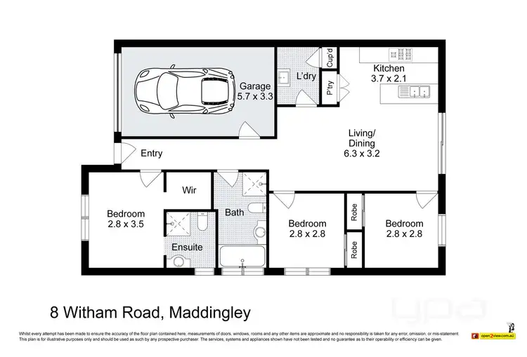 Floorplan of Homely house listing, 8 Witham Road, Maddingley VIC 3340