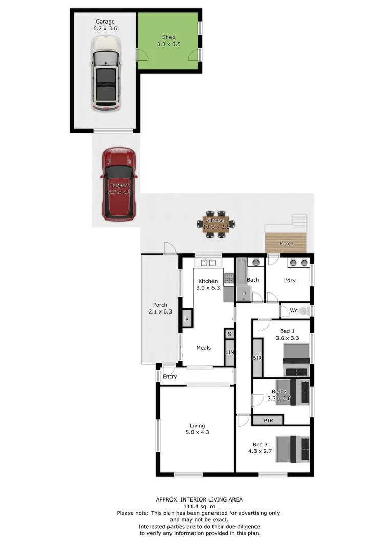 Floorplan of Homely house listing, 119 Huons Hill Road, Wodonga VIC 3690