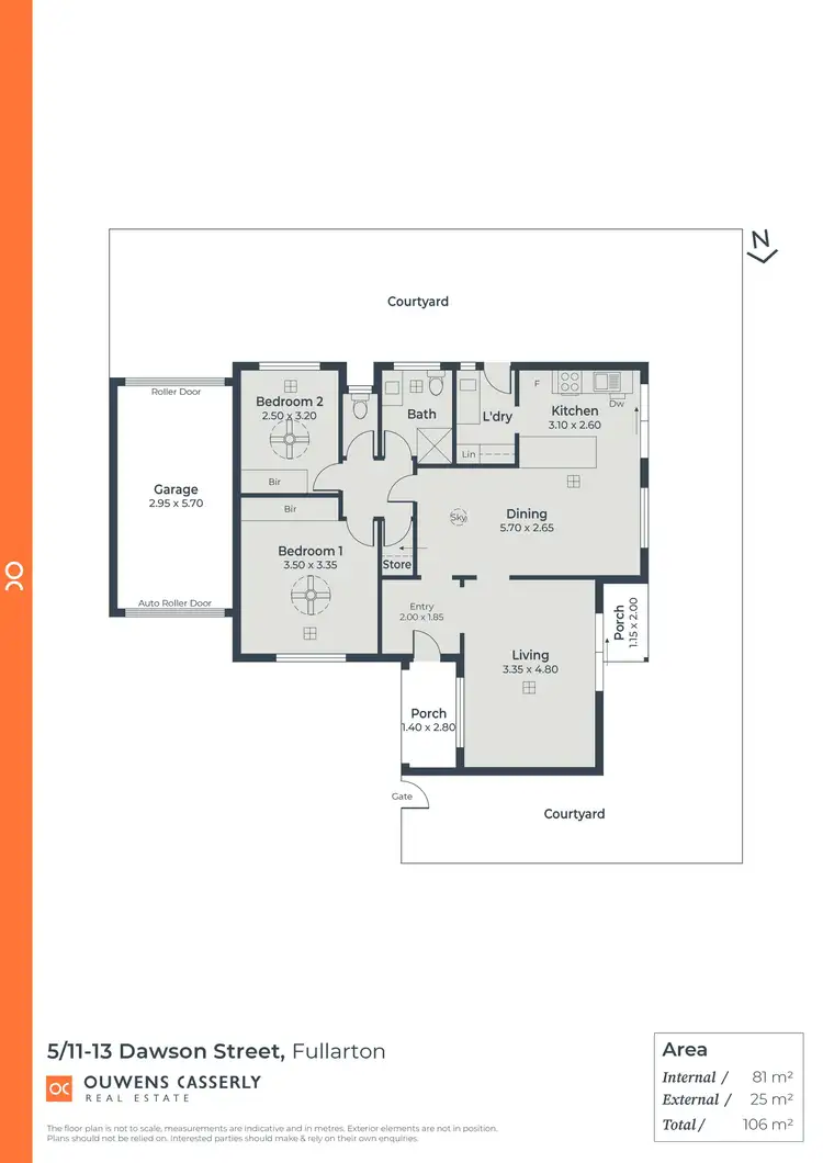 Floorplan of Homely unit listing, 5/11-13 Dawson Street, Fullarton SA 5063