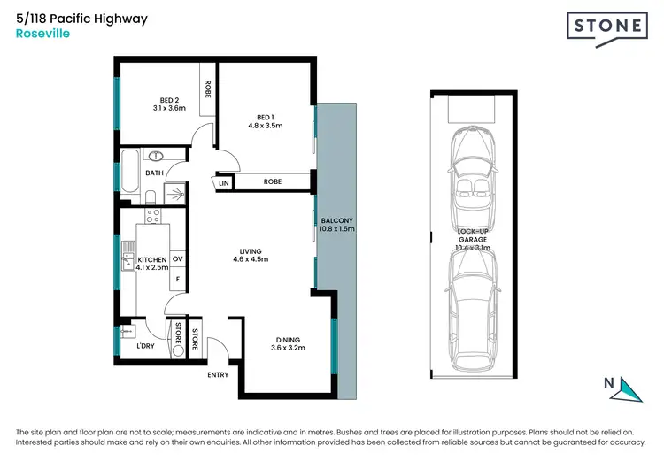 Floorplan of Homely apartment listing, 5/118 Pacific Highway, Roseville NSW 2069