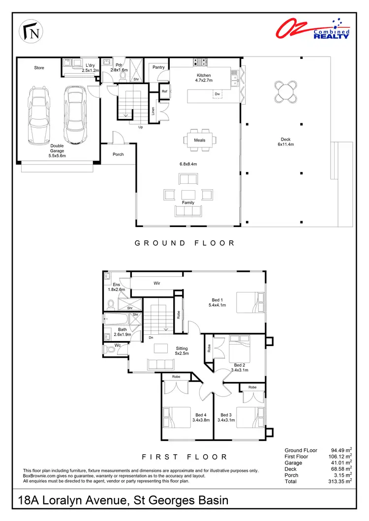 Floorplan of Homely house listing, 18A Loralyn Avenue, St Georges Basin NSW 2540