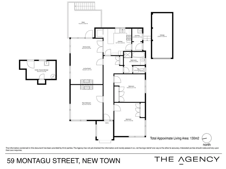 Floorplan of Homely house listing, 59 Montagu Street, New Town TAS 7008