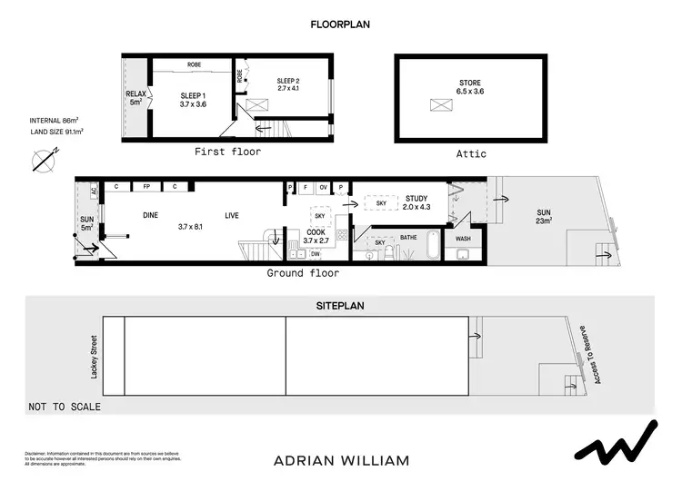 Floorplan of Homely house listing, 53 Lackey Street, St Peters NSW 2044