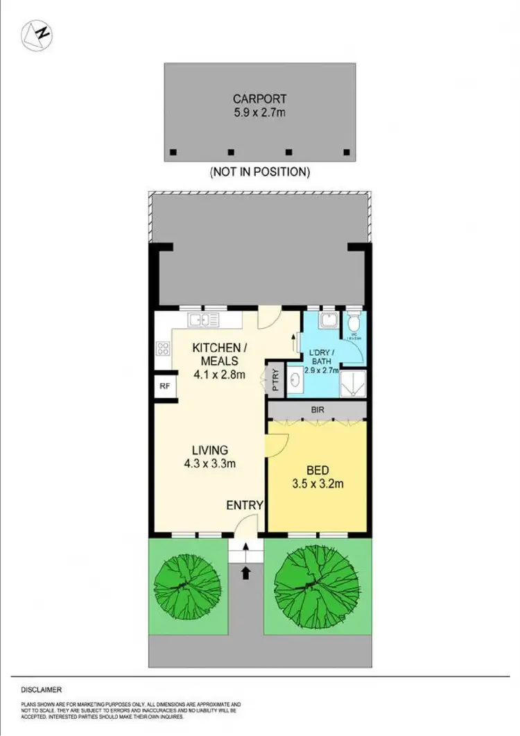 Floorplan of Homely unit listing, 7/1203 Warrenheip Street, Buninyong VIC 3357