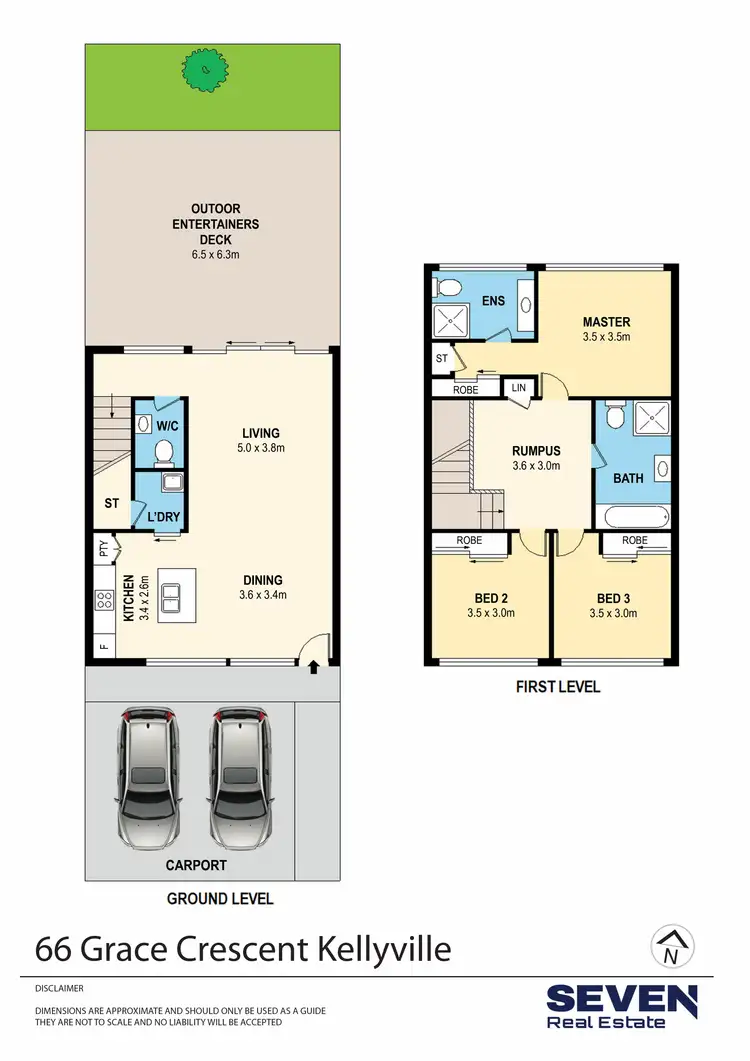 Floorplan of Homely townhouse listing, 66 Grace Crescent, Kellyville NSW 2155