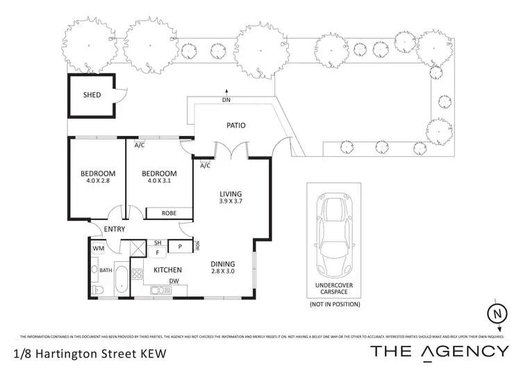 Floorplan of Homely apartment listing, 1/8 Hartington Street, Kew VIC 3101