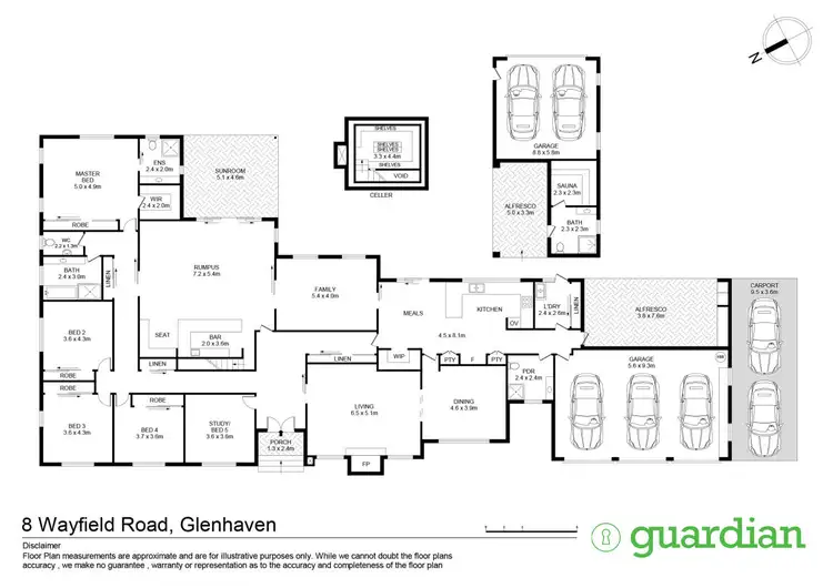 Floorplan of Homely rural property listing, 8 Wayfield Road, Glenhaven NSW 2156