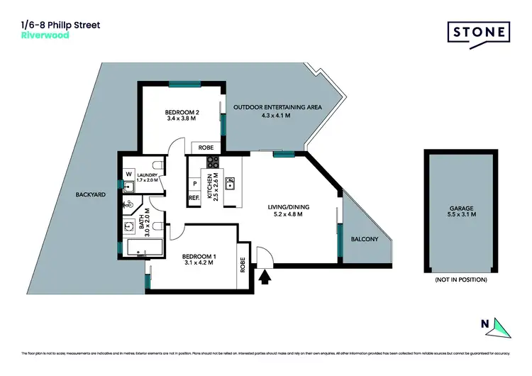 Floorplan of Homely unit listing, 1/6-8 Phillip Street, Riverwood NSW 2210