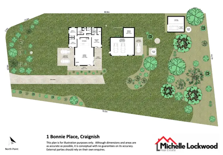 Floorplan of Homely house listing, 1 Bonnie Place, Craignish QLD 4655