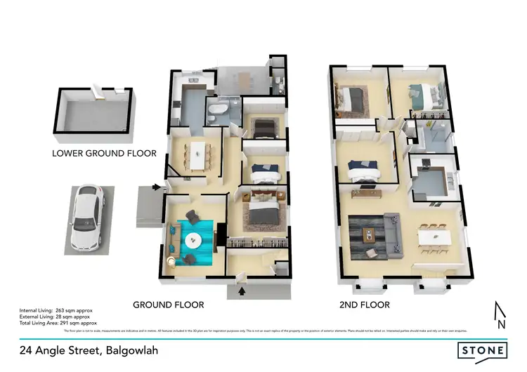 Floorplan of Homely house listing, 24 & 24a Angle Street, Balgowlah NSW 2093