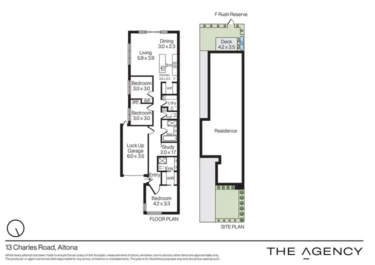 Floorplan of Homely townhouse listing, 13 Charles Road, Altona VIC 3018
