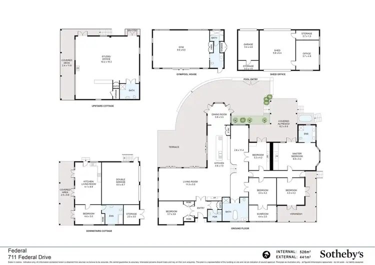 Floorplan of Homely house listing, 711 Federal Drive, Federal NSW 2480