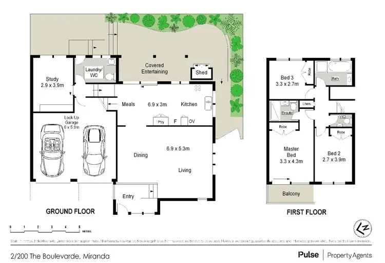 Floorplan of Homely townhouse listing, 2/200 The Boulevarde, Miranda NSW 2228