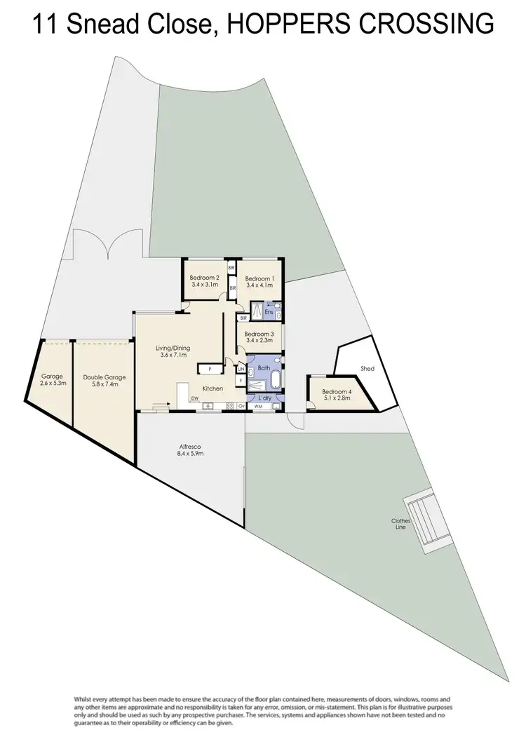 Floorplan of Homely house listing, 11 Snead Close, Hoppers Crossing VIC 3029