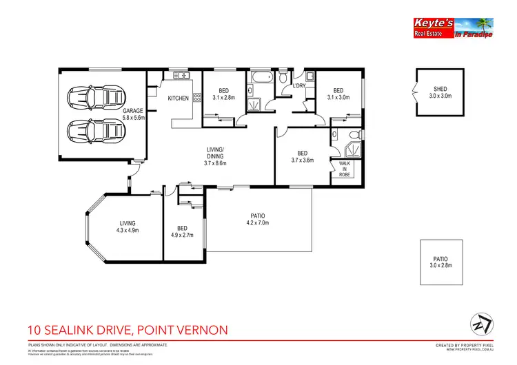 Floorplan of Homely house listing, 10 Sealink Drive, Point Vernon QLD 4655