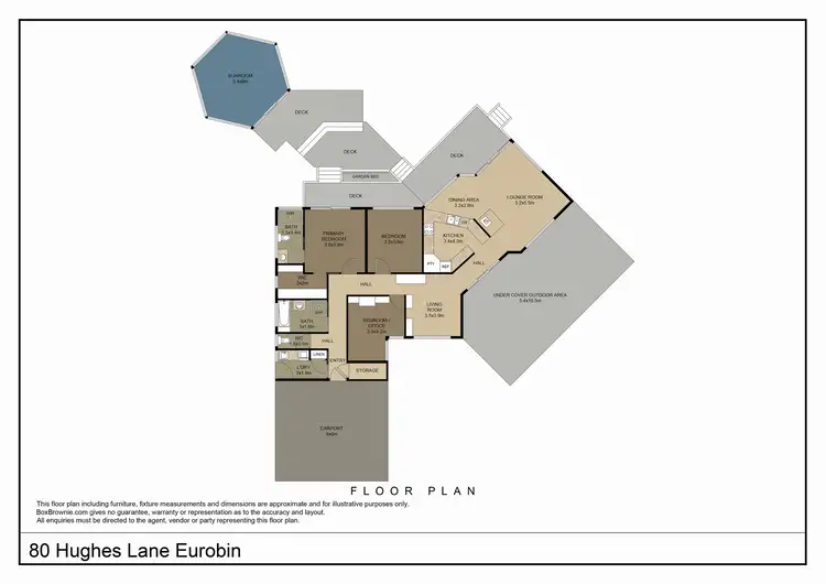 Floorplan of Homely rural property listing, 80 Hughes Lane, Eurobin VIC 3739
