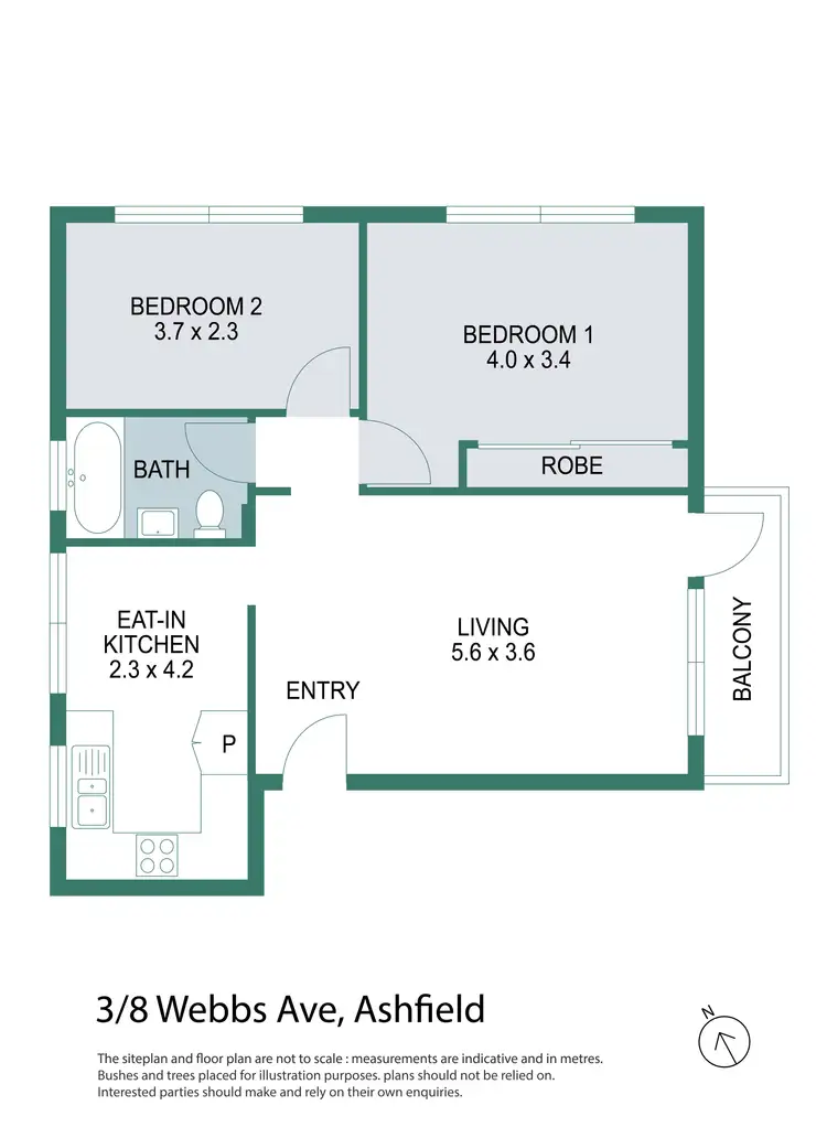 Floorplan of Homely unit listing, 3/8 Webbs Avenue, Ashfield NSW 2131