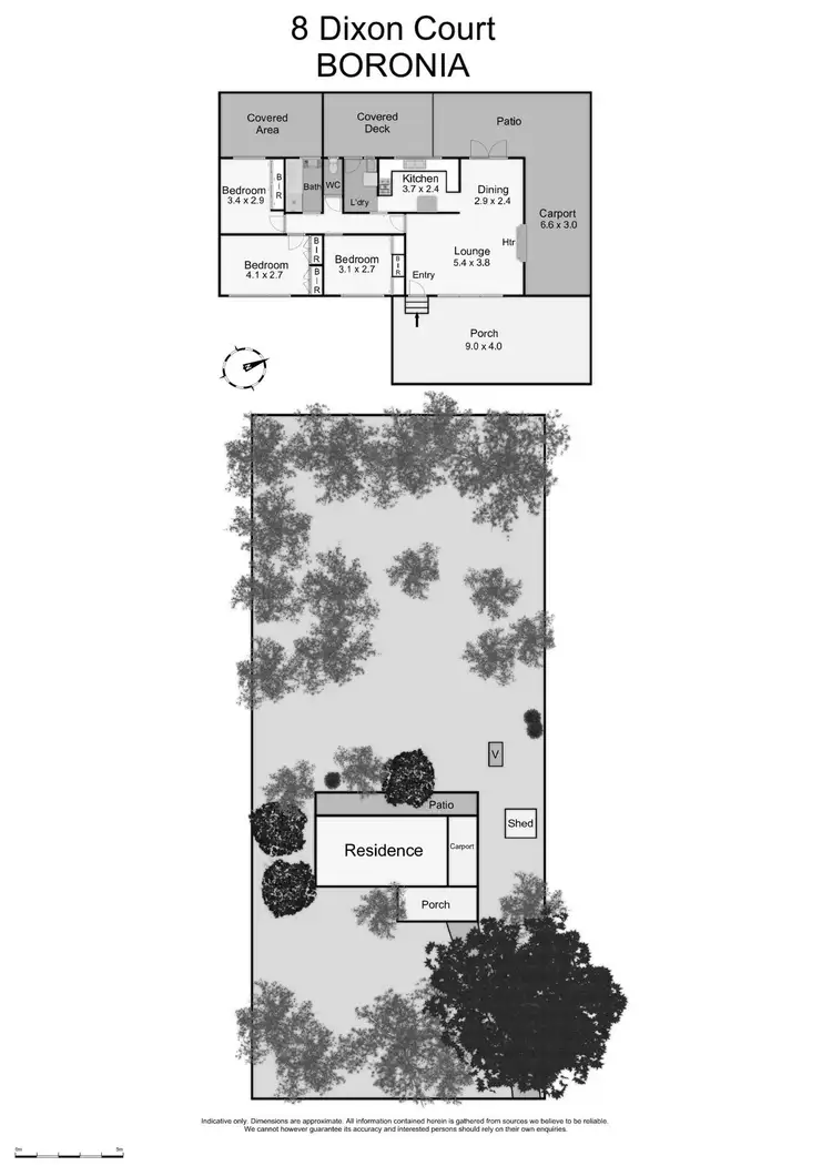 Floorplan of Homely house listing, 8 Dixon Court, Boronia VIC 3155
