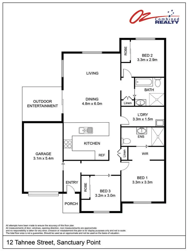 Floorplan of Homely semi-detached listing, 12A Tahnee Street, Sanctuary Point NSW 2540