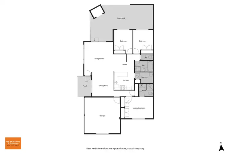 Floorplan of Homely townhouse listing, 1/2 Cane Place, Jerrabomberra NSW 2619