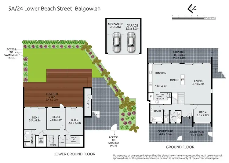 Floorplan of Homely house listing, 5a/24 Lower Beach Street, Balgowlah NSW 2093
