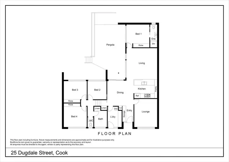 Floorplan of Homely townhouse listing, 25 Dugdale Street, Cook ACT 2614