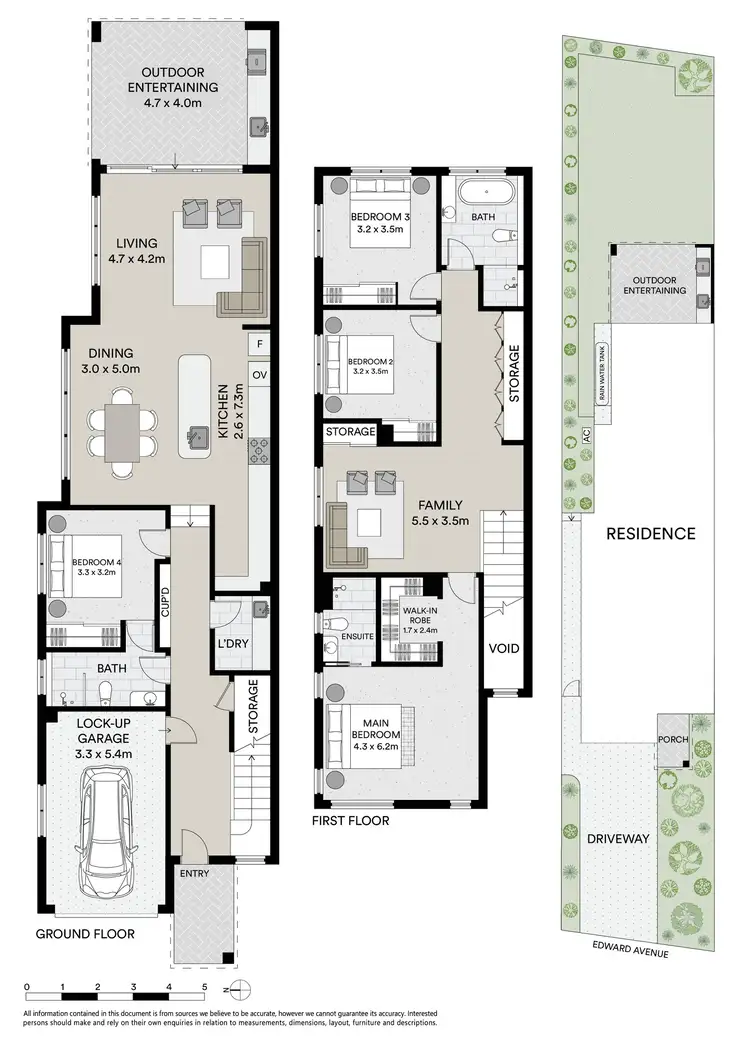 Floorplan of Homely semi-detached listing, 4a Edward Avenue, Miranda NSW 2228