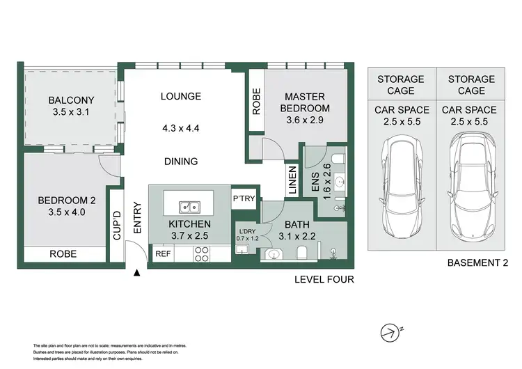 Floorplan of Homely apartment listing, 402/9 Waterview Drive, Lane Cove NSW 2066