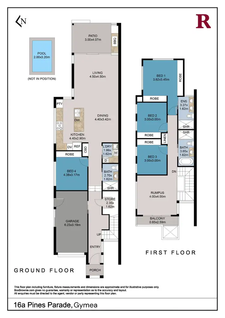 Floorplan of Homely semi-detached listing, 16a Pines Parade, Gymea NSW 2227
