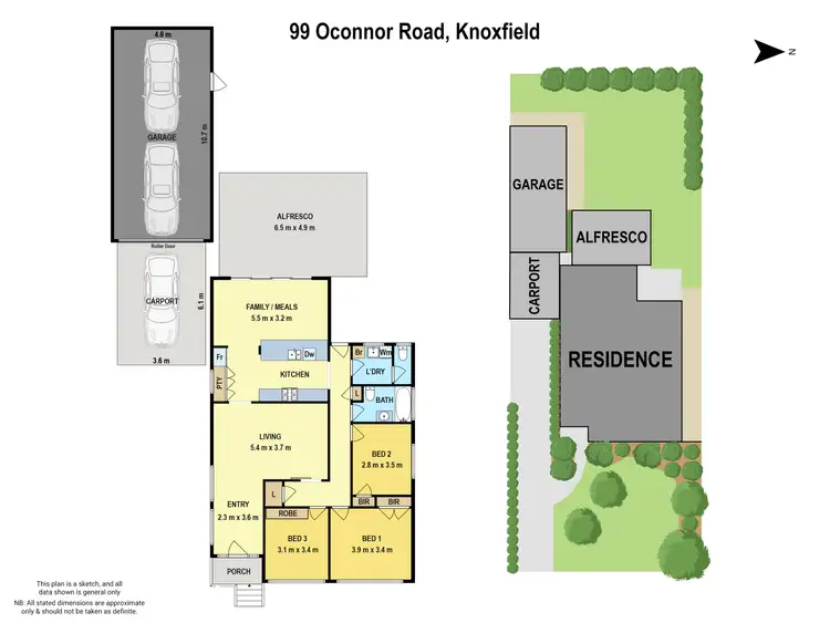 Floorplan of Homely house listing, 99 O'Connor Road, Knoxfield VIC 3180