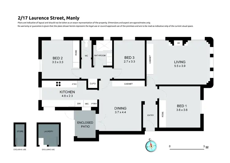 Floorplan of Homely apartment listing, 2/17 Laurence Street, Manly NSW 2095