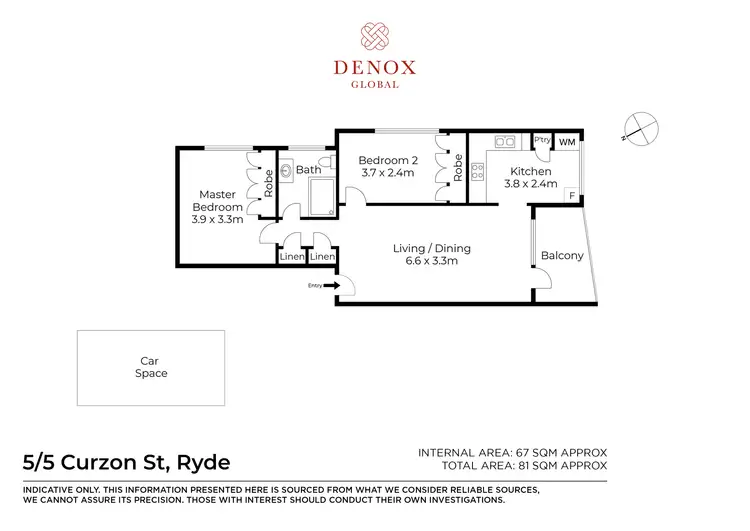 Floorplan of Homely unit listing, 5/5 Curzon Street, Ryde NSW 2112