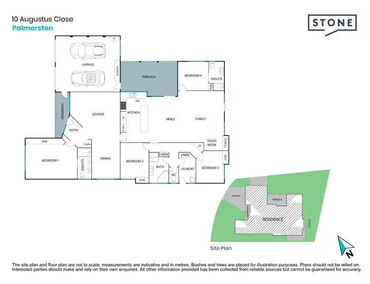 Floorplan of Homely house listing, 10 Augustus Close, Palmerston ACT 2913