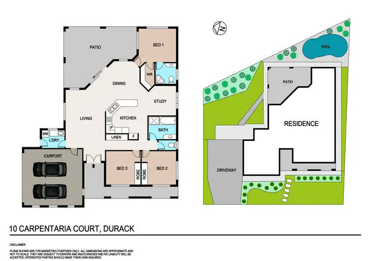 Floorplan of Homely house listing, 10 Carpentaria Court, Durack NT 830