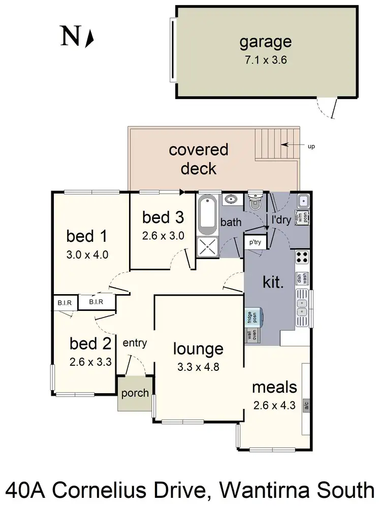Floorplan of Homely house listing, 40A Cornelius Drive, Wantirna South VIC 3152
