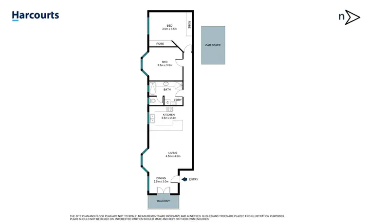 Floorplan of Homely apartment listing, 3/34 The Terrace, The Hill NSW 2300