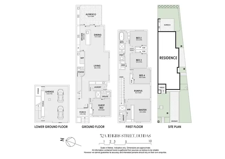 Floorplan of Homely semi-detached listing, 52A Jenkins Street, Dundas NSW 2117