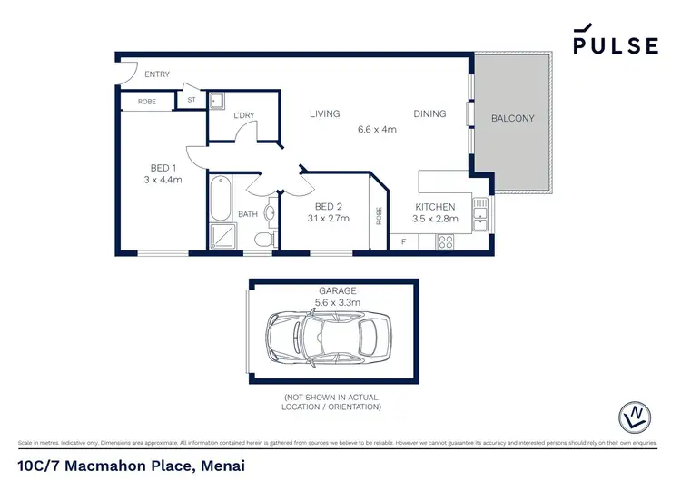 Floorplan of Homely unit listing, 10c/7 Macmahon Place, Menai NSW 2234