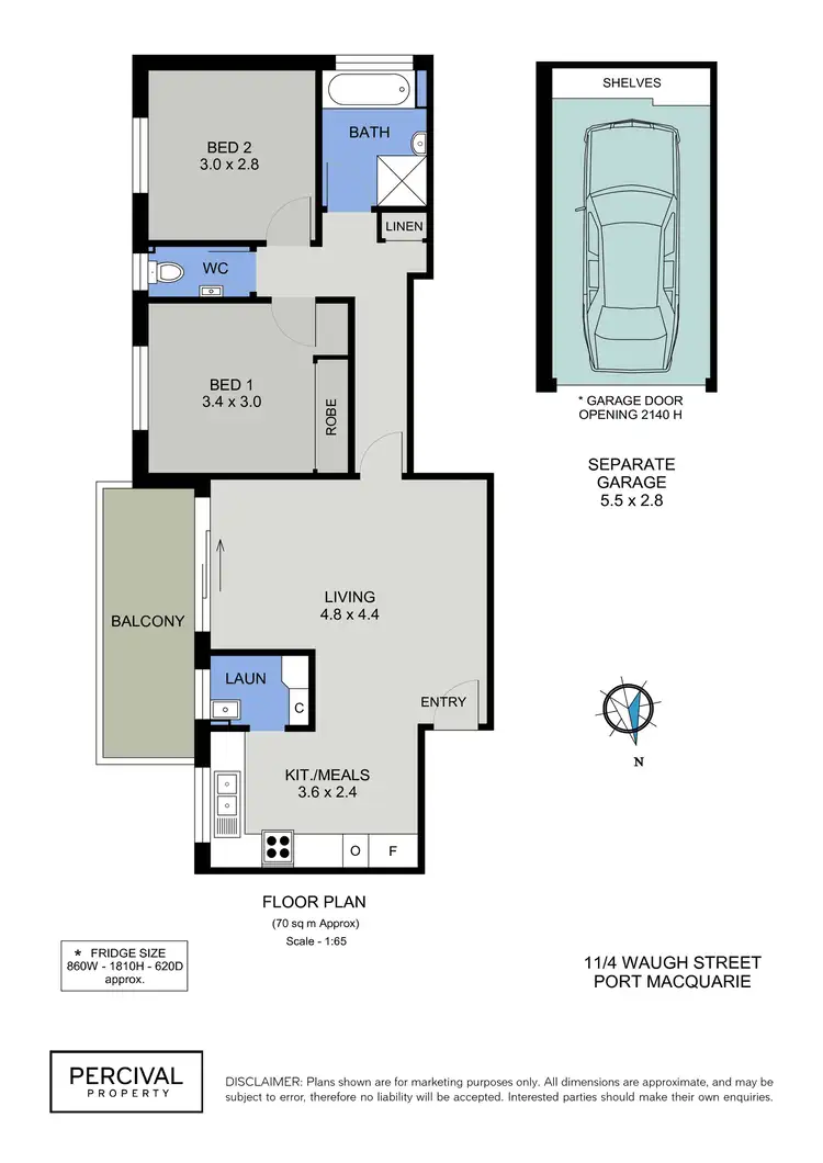 Floorplan of Homely unit listing, 11/4 Waugh Street, Port Macquarie NSW 2444