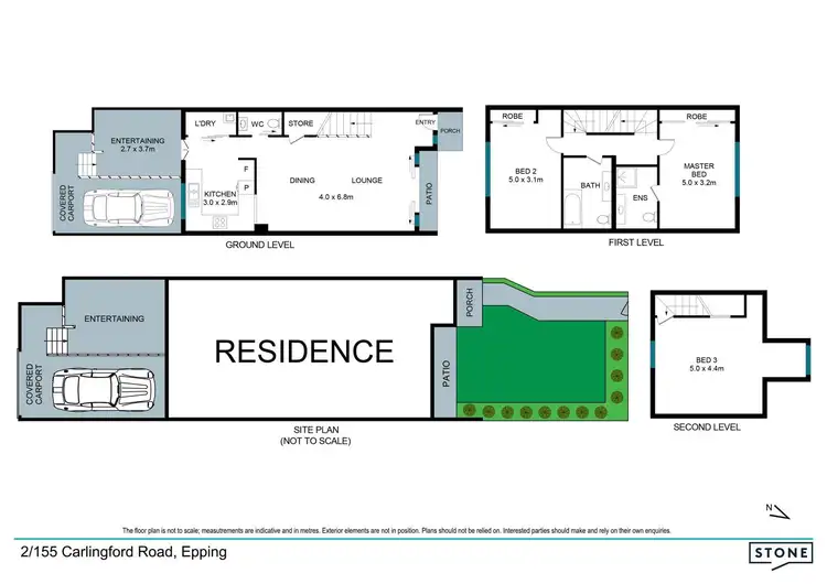 Floorplan of Homely townhouse listing, 2/155 Carlingford Road, Epping NSW 2121