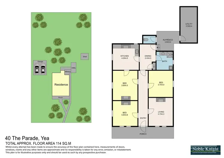 Floorplan of Homely house listing, 40 The Parade, Yea VIC 3717