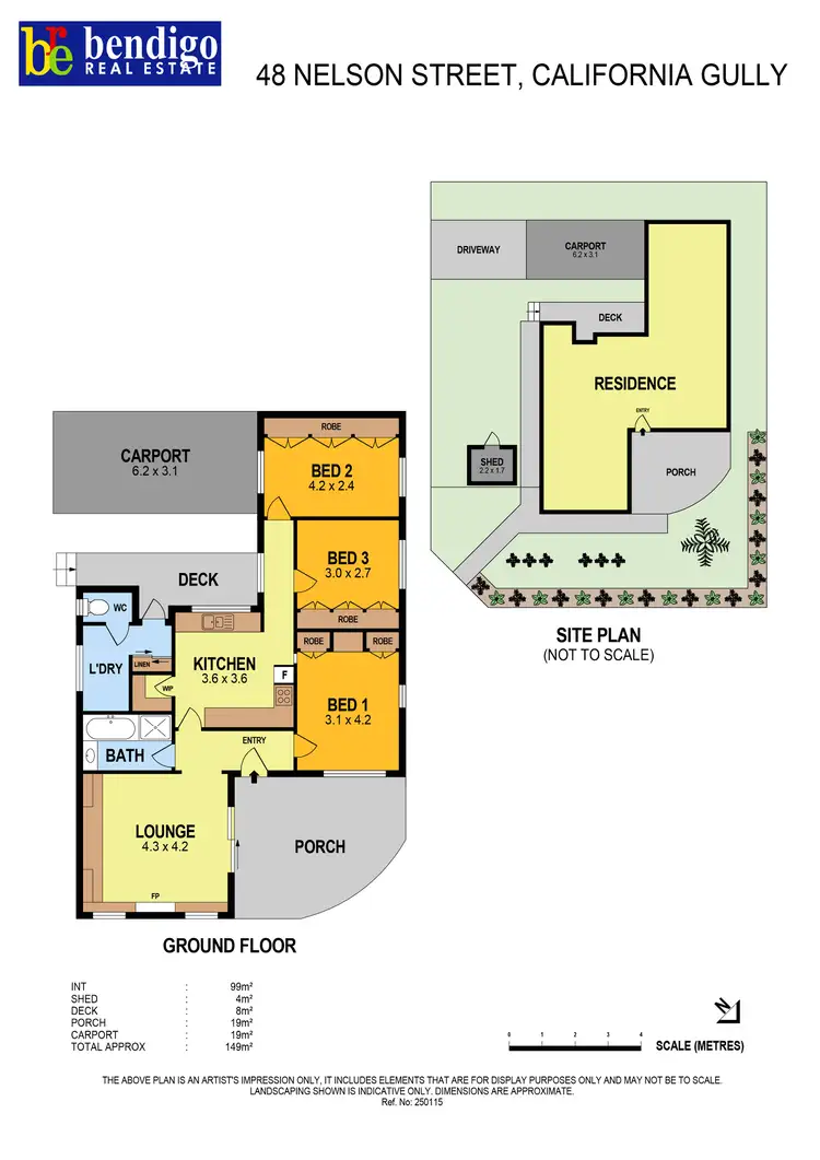 Floorplan of Homely house listing, 48 Nelson Street, California Gully VIC 3556
