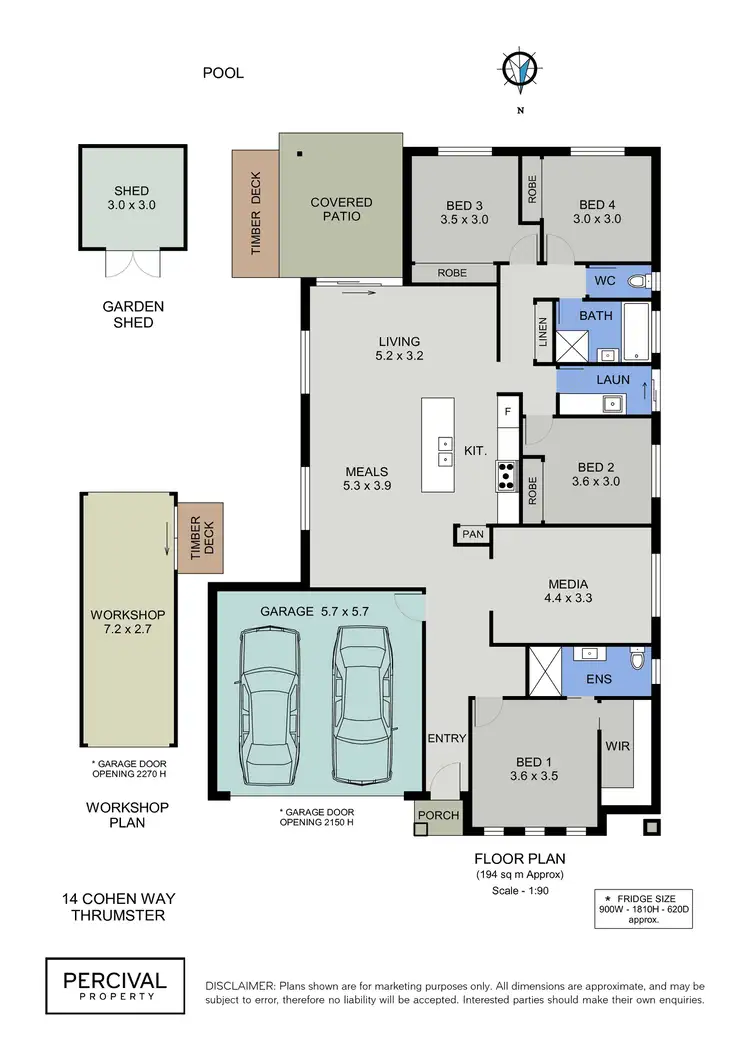 Floorplan of Homely house listing, 14 Cohen Way, Thrumster NSW 2444